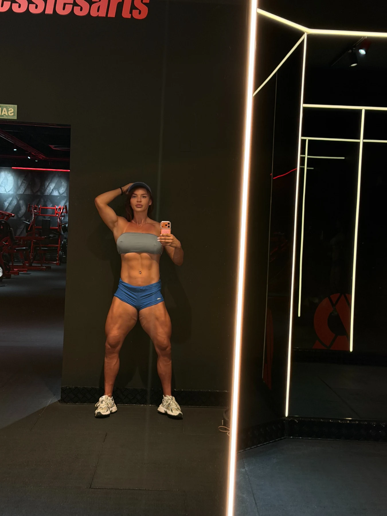 Sarah at the gym